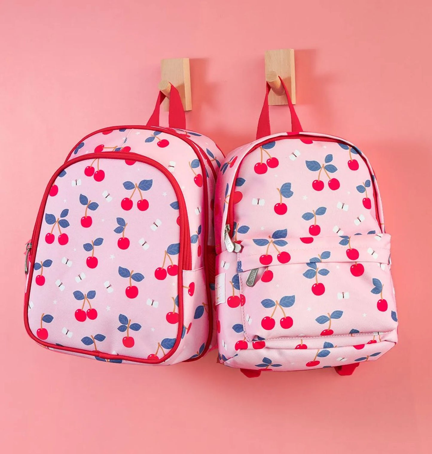 A little Lovely Company - Kids Little Backpack - Cherries - 11.8-Inch/30cm