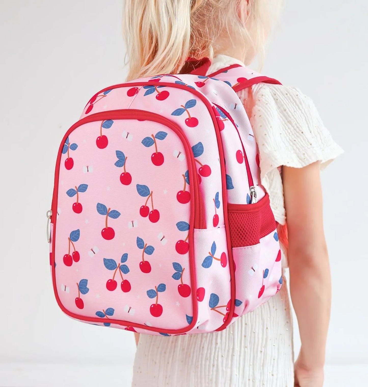 A little Lovely Company - Kids Backpack - Cherries - 12.6-Inch/32.5cm