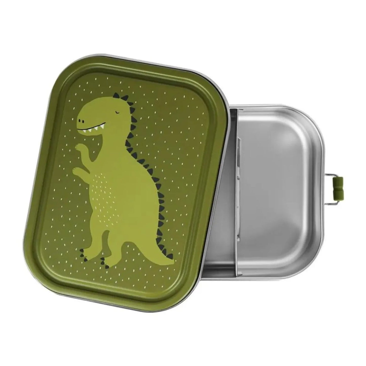 Trixie - Stainless Steel Lunch Box Large - 2 - Compartment - Mr. Dino