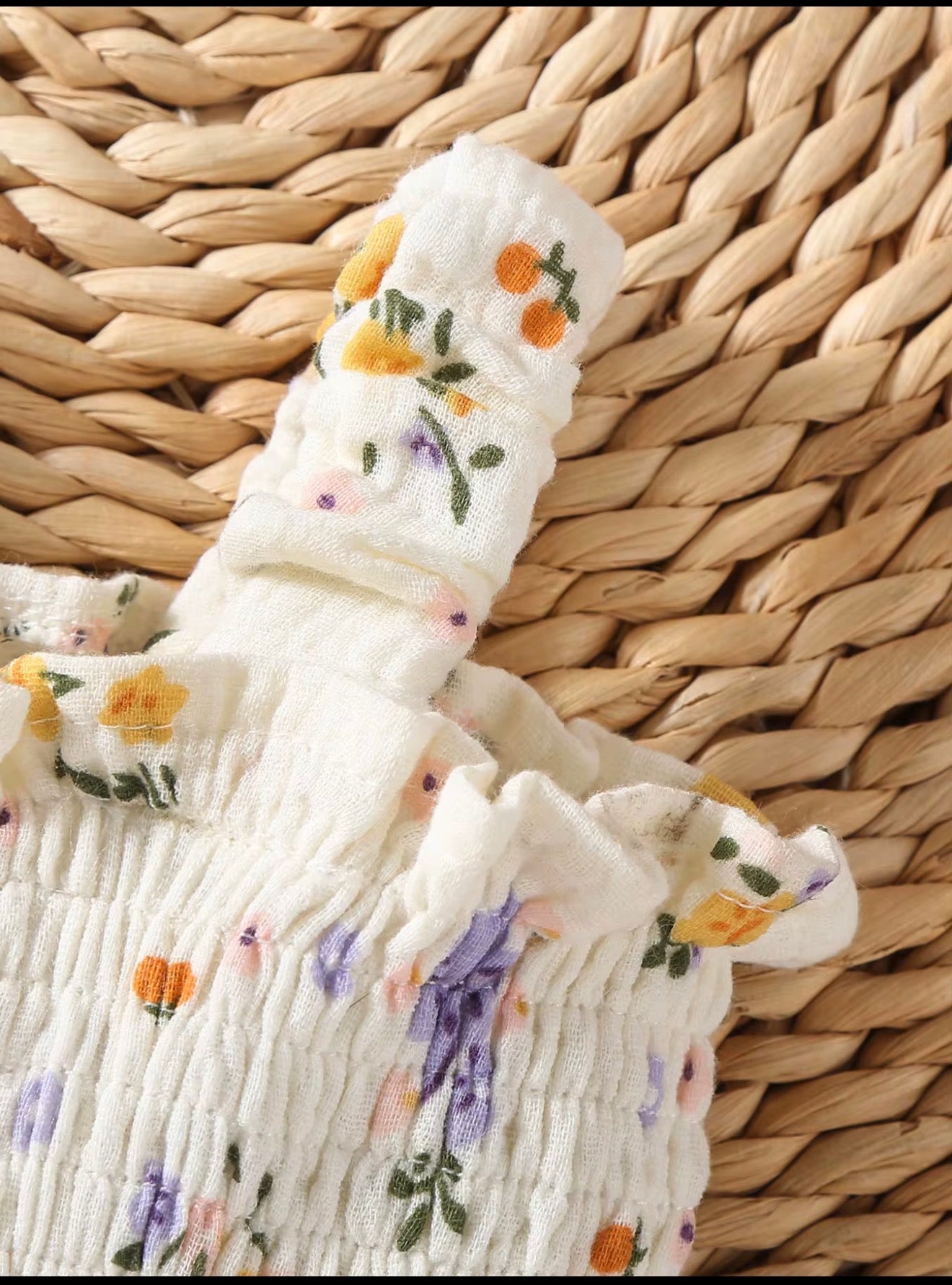 Tessa Muslin Romper with Hat Set
