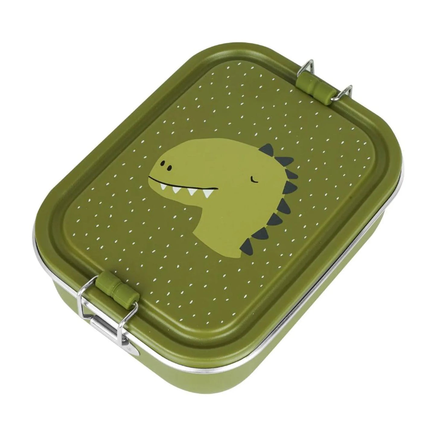 Trixie - Stainless Steel Lunch Box Large - 2 - Compartment - Mr. Dino
