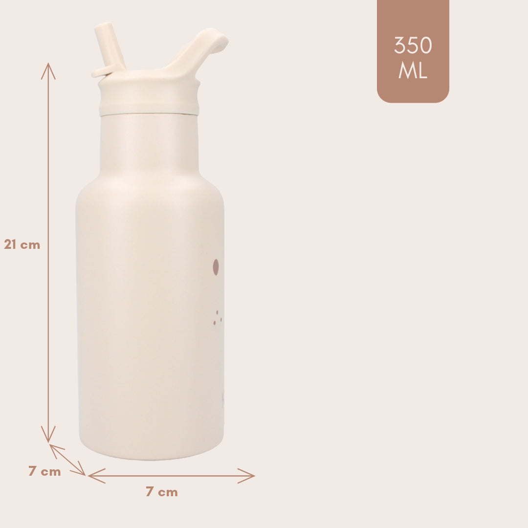 Drinking bottle 350ml Beary Excited - Beige