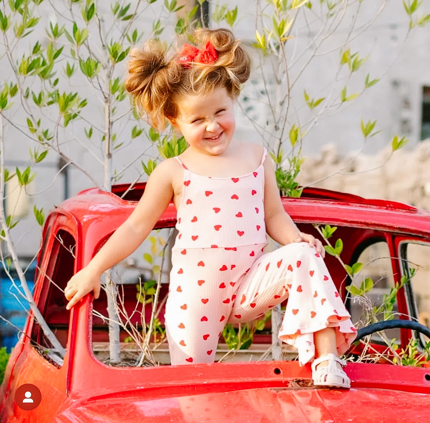 Heart Bell Bottom Jumpsuit