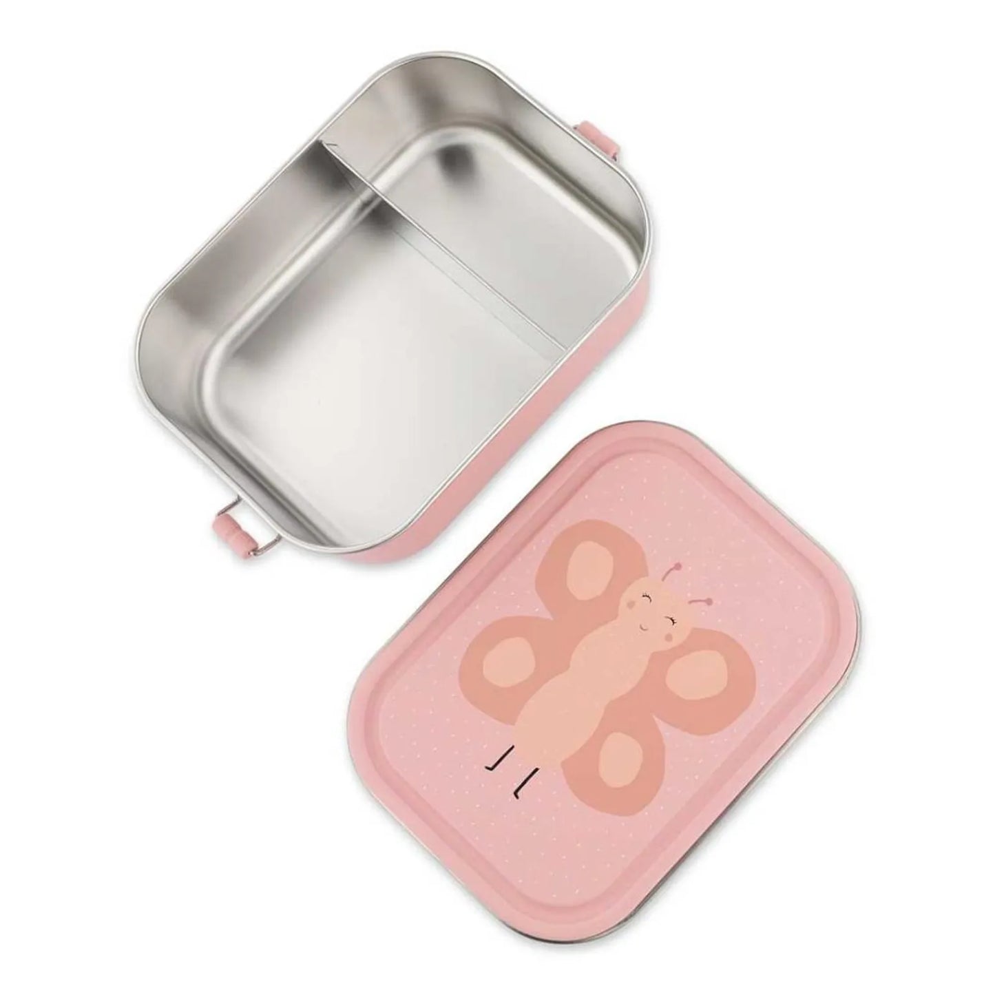 Trixie - Stainless Steel Lunch Box Large - 2 - Compartment - Mrs. Butterfly