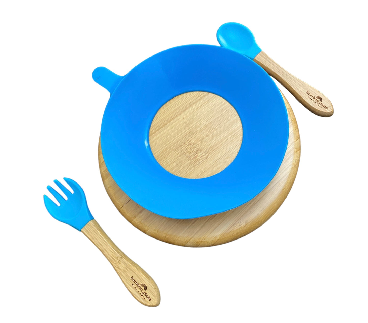 Bamboo Round Suction Plte