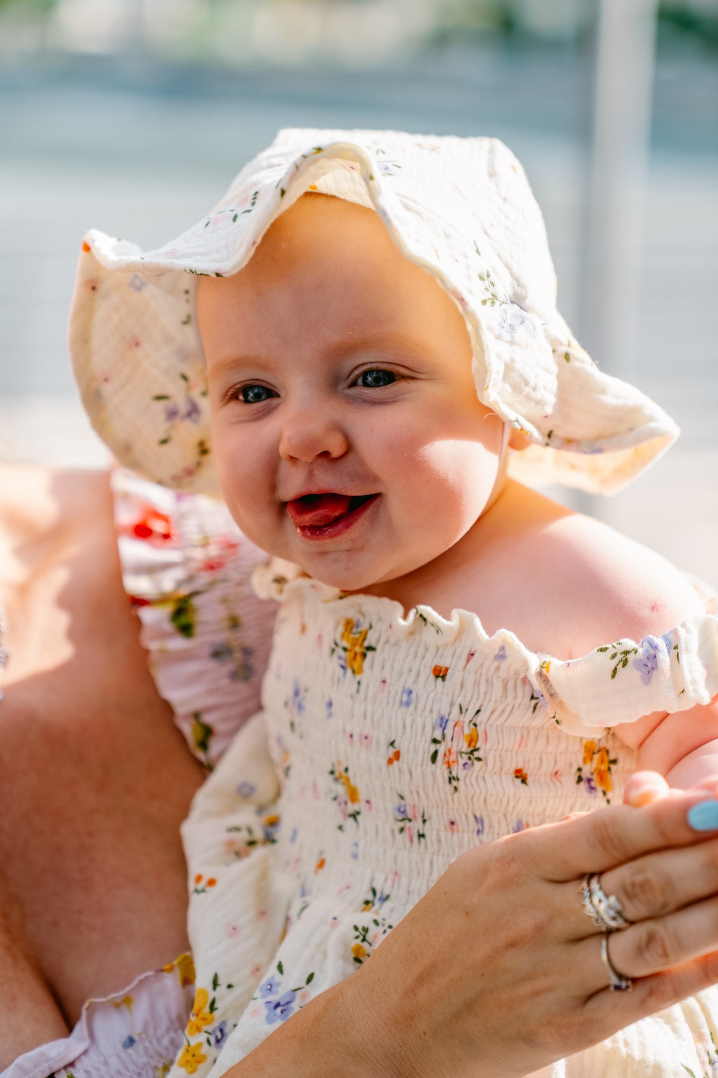 Tessa Muslin Romper with Hat Set