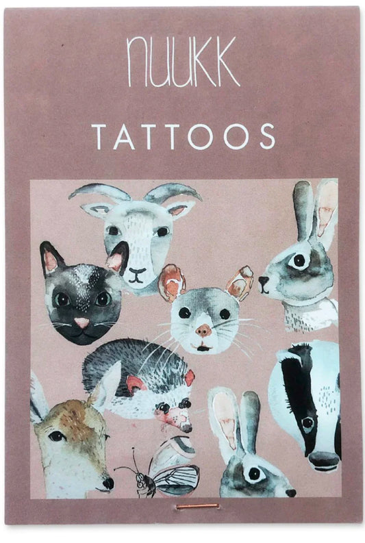Animal friends - Kids organic vegan tattoos