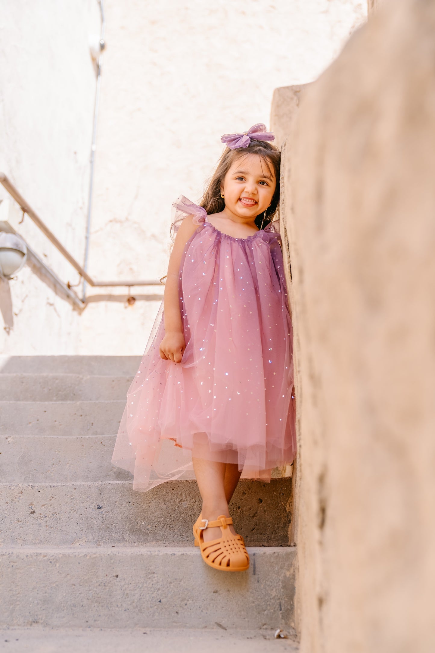 Belle Dress in Midnight Pink