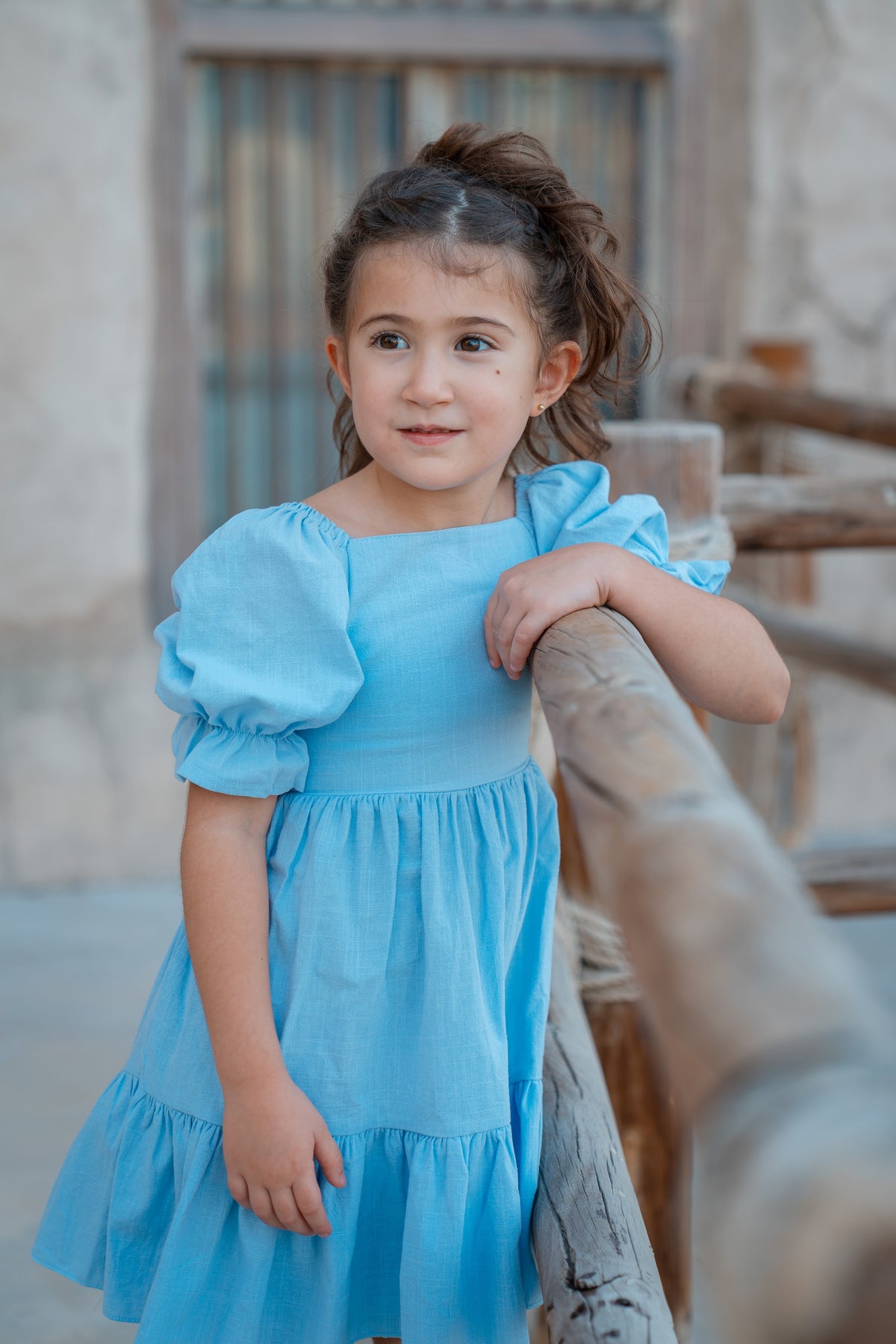 Millow Linen Dress - Blue
