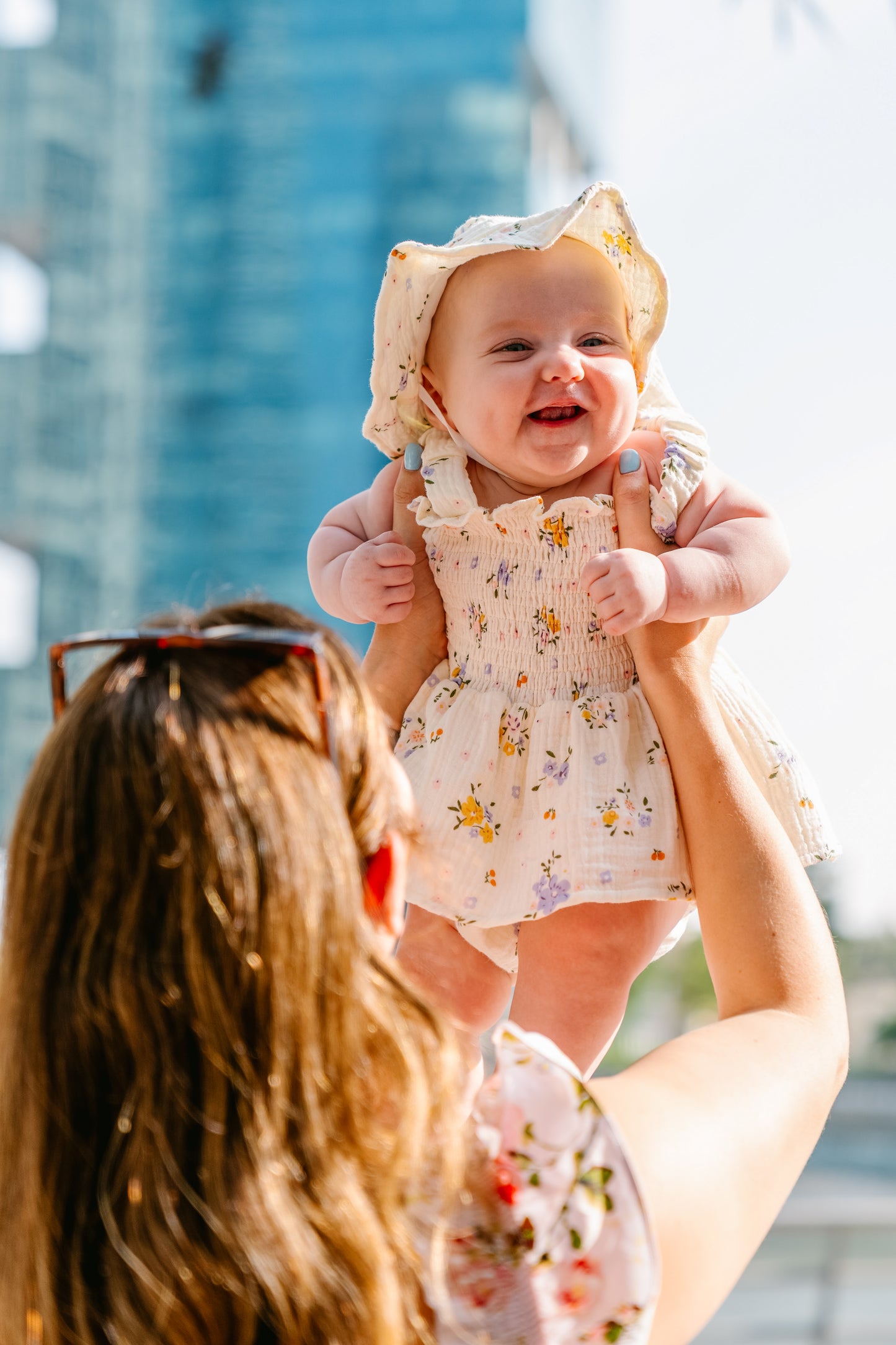 Tessa Muslin Romper with Hat Set