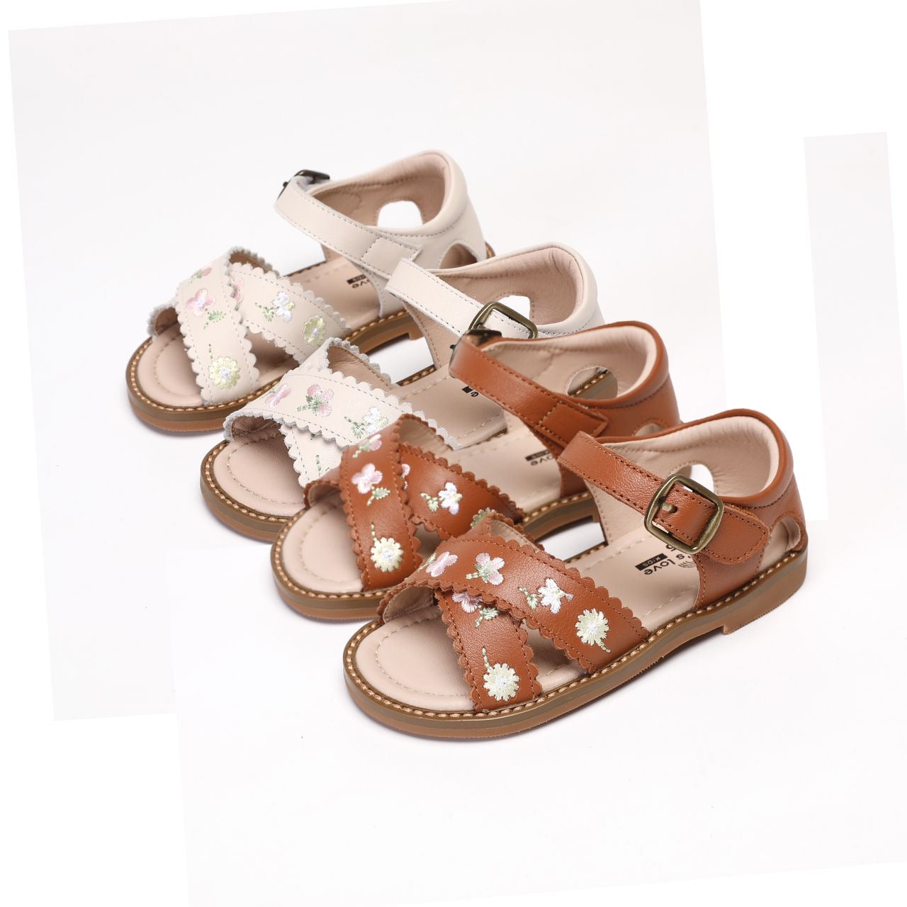 Emma Leather Sandal - Hazelbrown