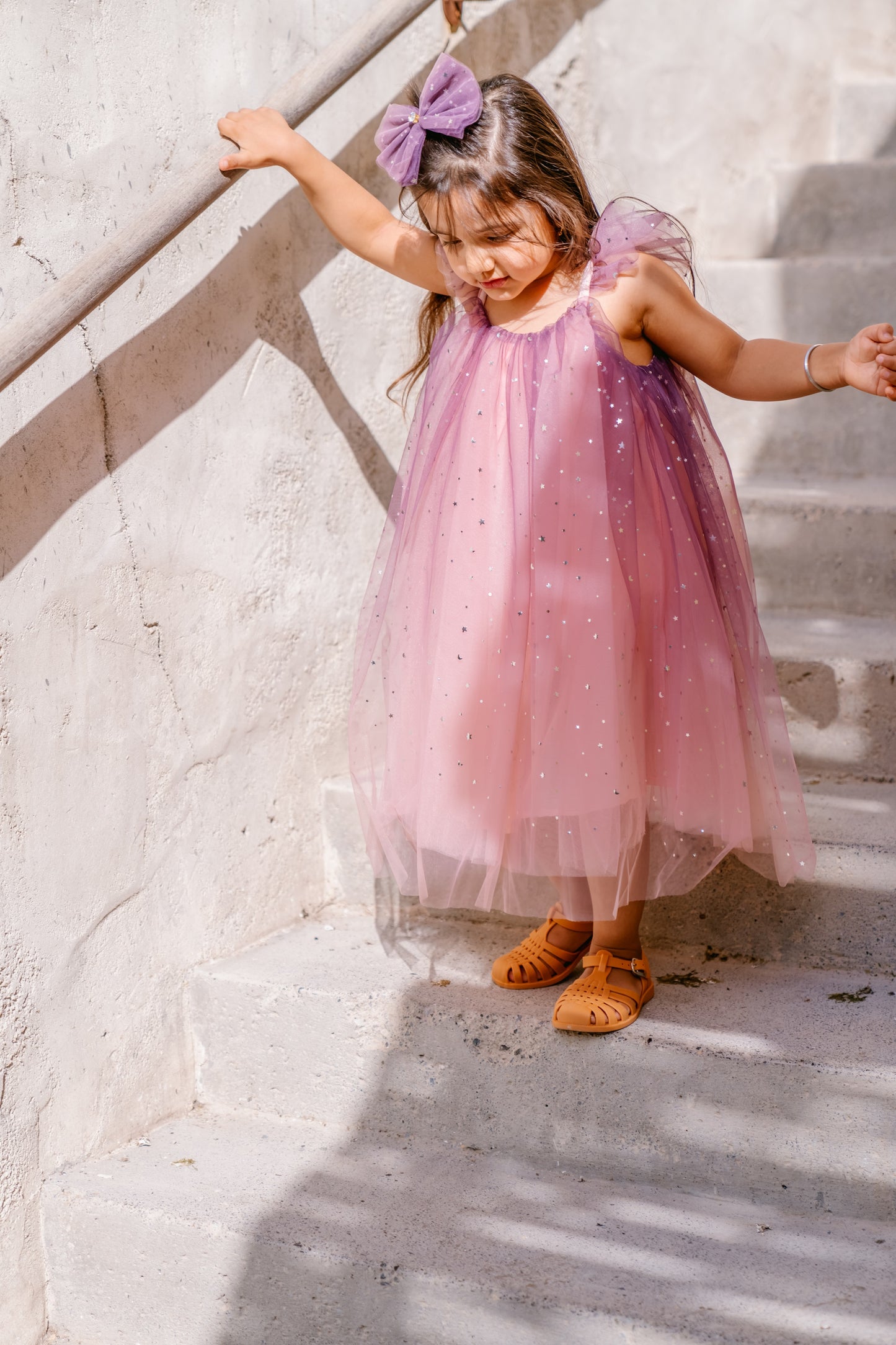 Belle Dress in Midnight Pink