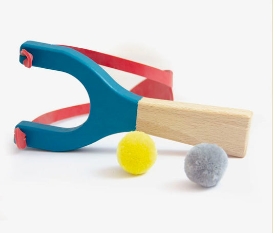 Beech wood slingshot - Blue