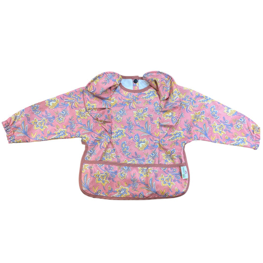 Waterproof Cape Bib Frill - Flower Pink
