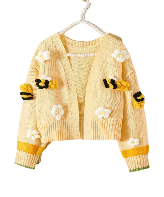 Spring Bee Knitted Cardigan