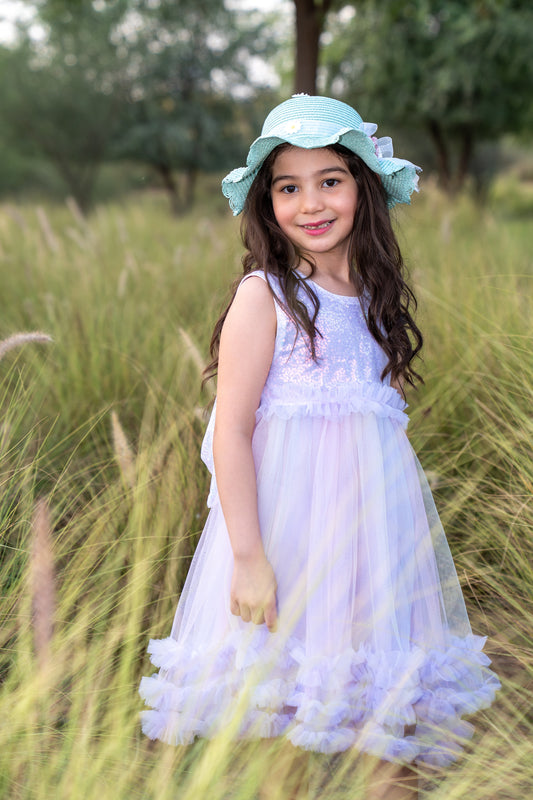 Bow Elegant Dress - Lavender