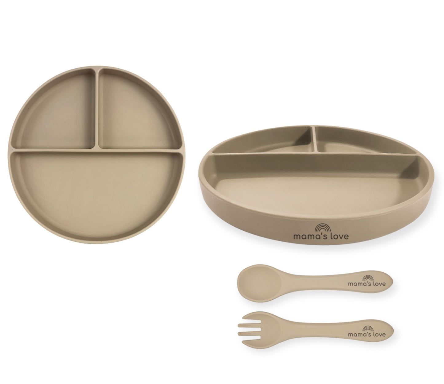 Scandinavian Round Suction Plate