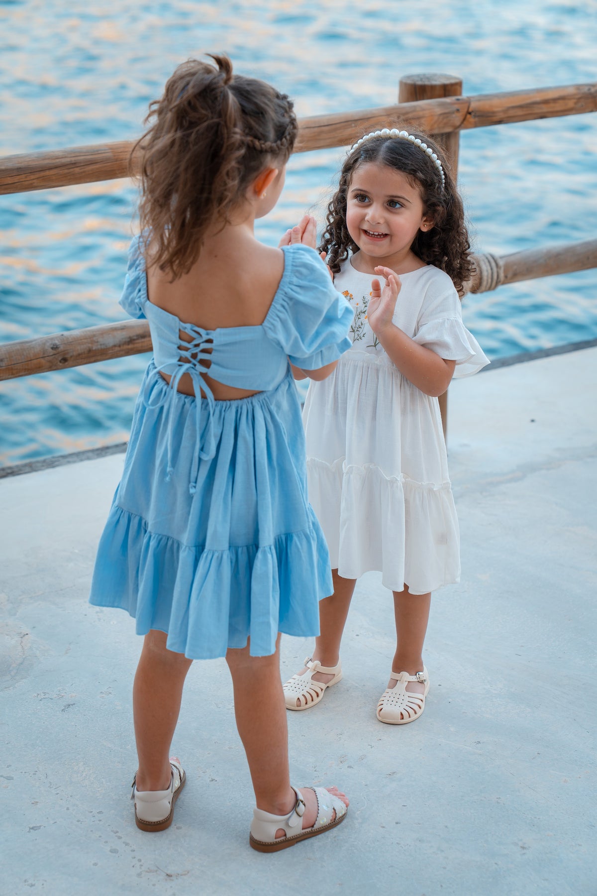 Millow Linen Dress - Blue