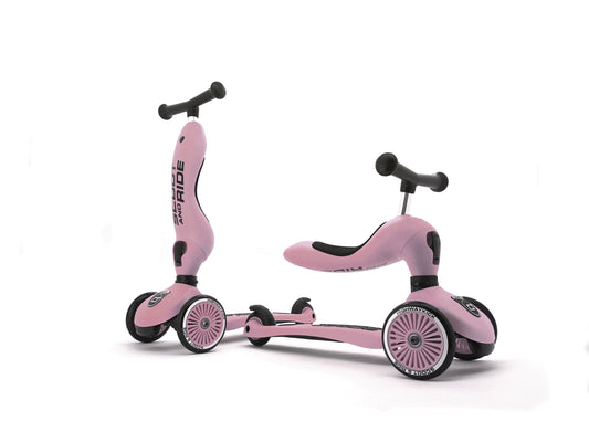 Scoot & Ride - 2-in-1 Scooter Highwaykick 1 - Rose