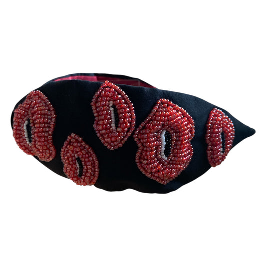 Handbeaded Headband Turban - Lips