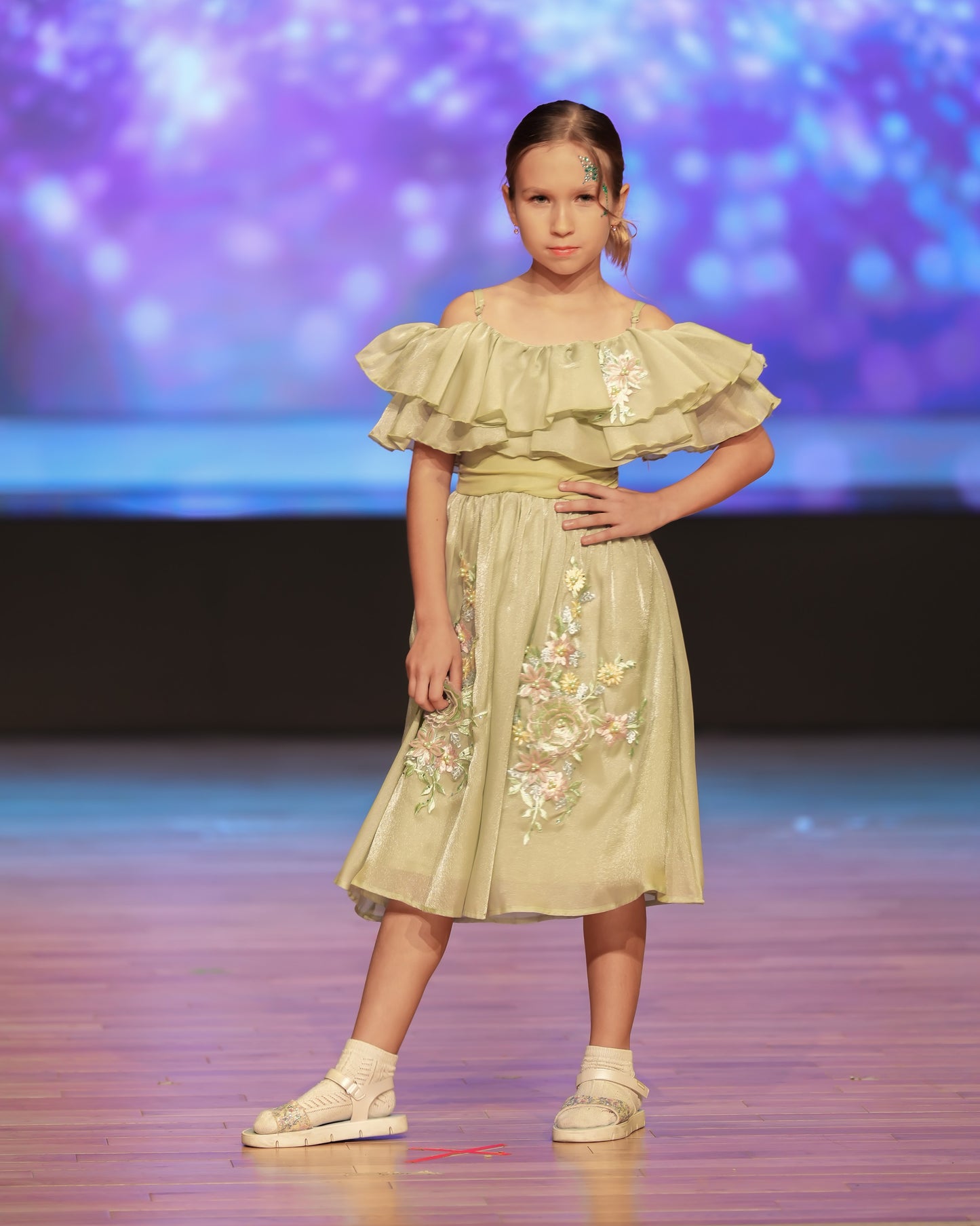 Enchanted Bloom Ruffle Dress