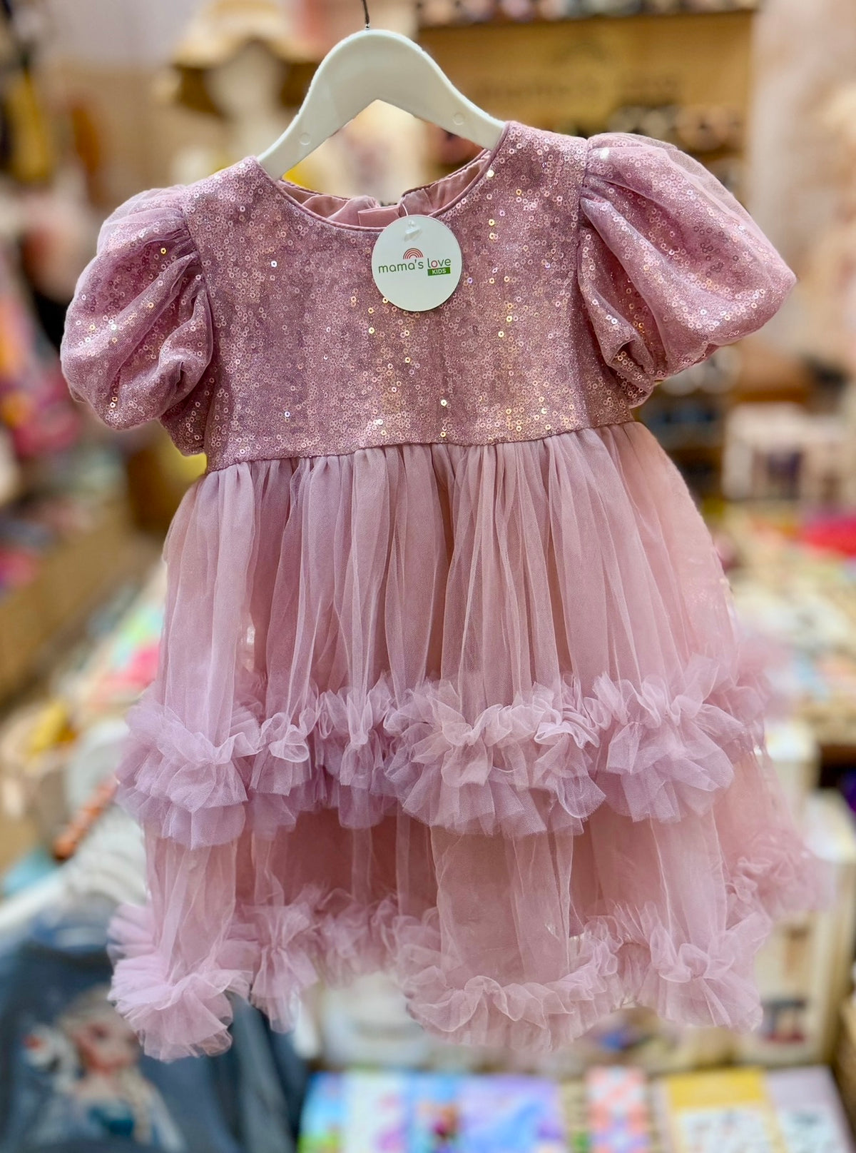 Dreamy Blush Pink Sequin Princess