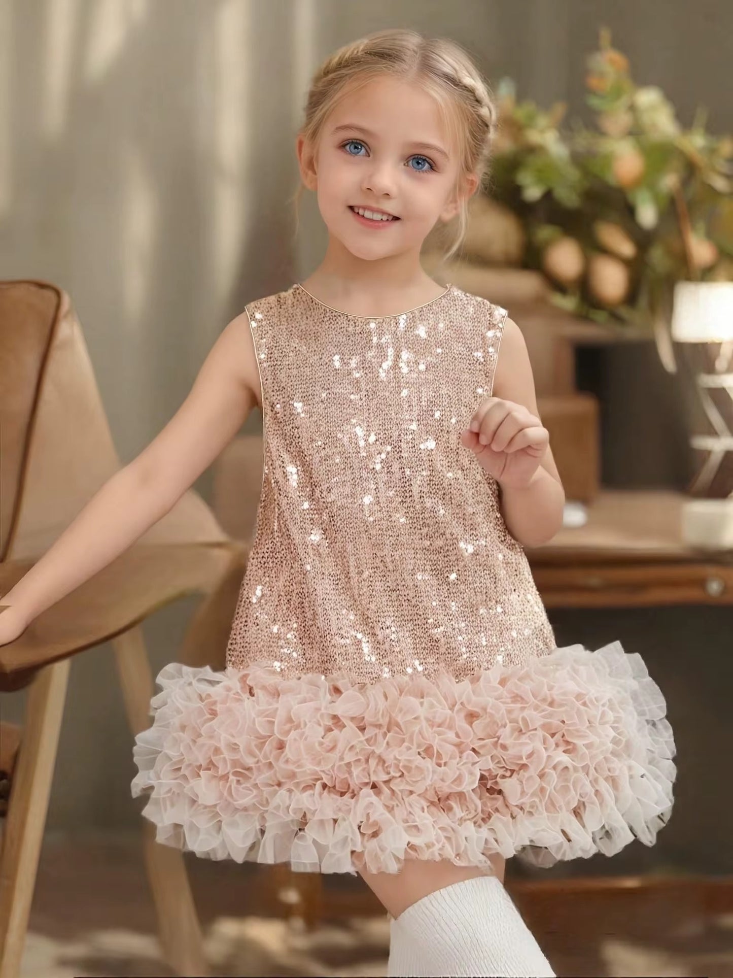 Sequence Round Elegant Vest Dress