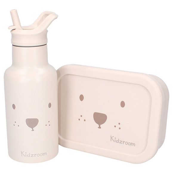 Drinking bottle 350ml Beary Excited - Beige