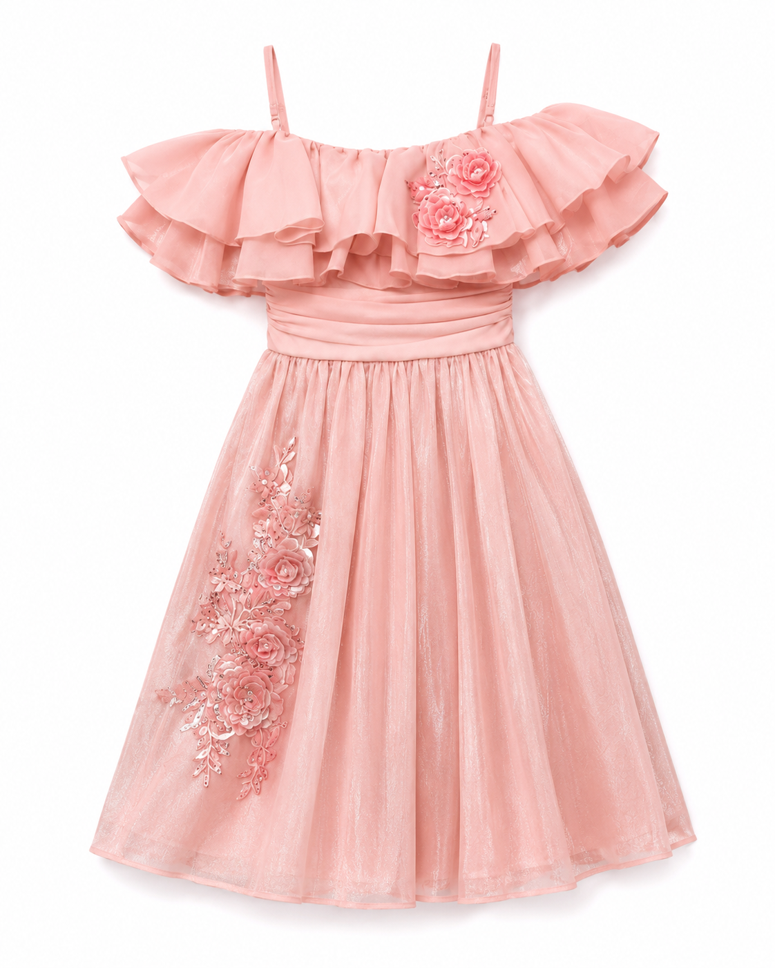 Enchanted Bloom Ruffle Dress