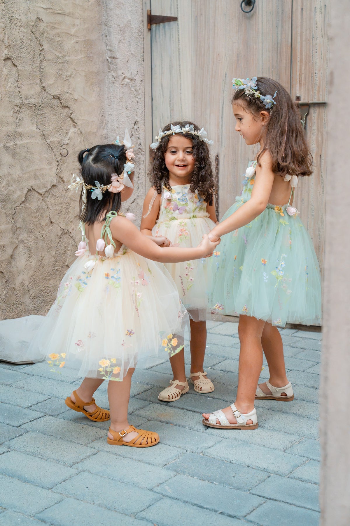 Tulip Whisper Blossom Dress - Forest Green