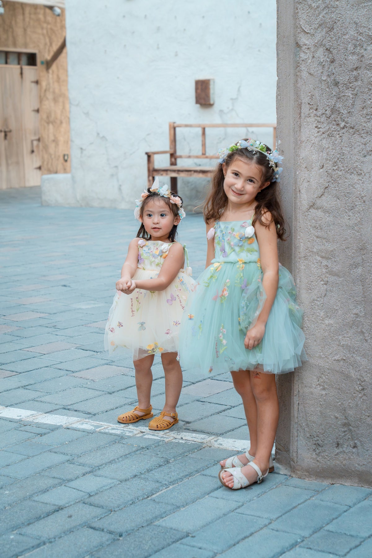Tulip Whisper Blossom Dress - Forest Green