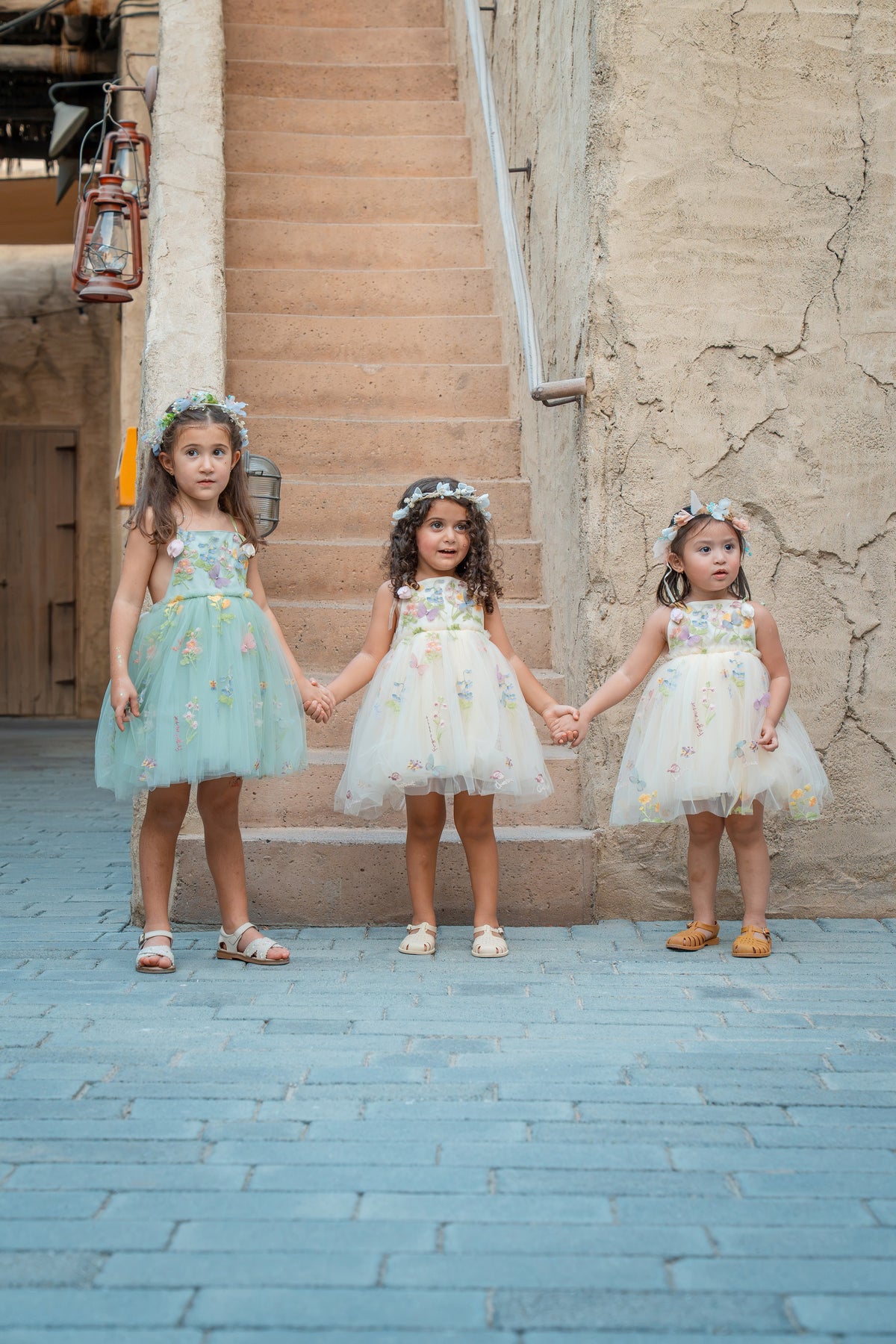 Tulip Whisper Blossom Dress - Forest Green
