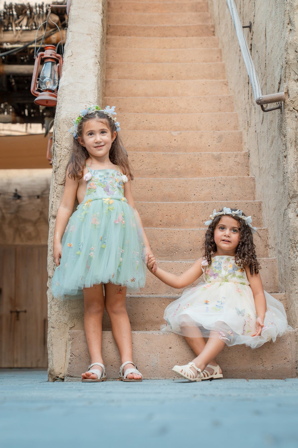 Tulip Whisper Blossom Dress - Forest Green