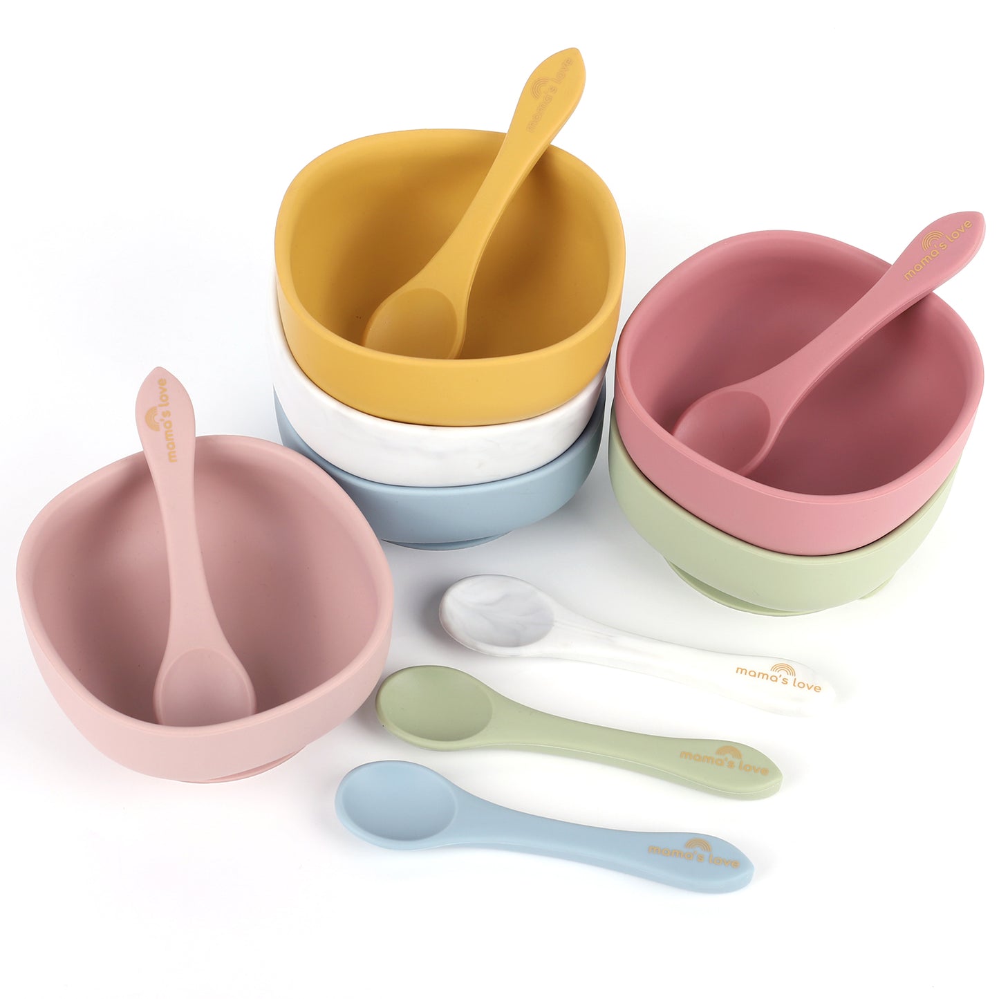 Silicone Square Suction Bowl