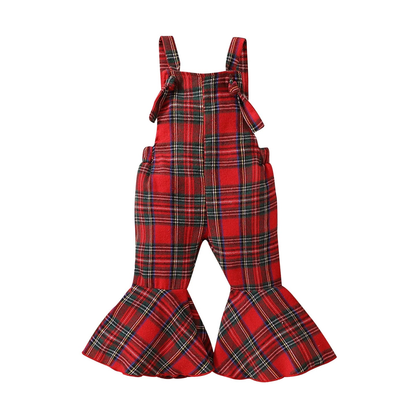 Christmas Bell Bottom Jumpsuit - Green